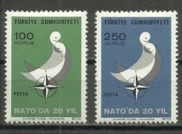 Turkey; 1972 20th Anniv. Of The Participation Of Turkey To NATO - NATO