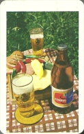 BEER ALCOHOLIC DRINK KOBANYAI BREWERY BUDAPEST BOTTLE GLASS PEPPER VEGETABLE BREAD FOOD * CALENDAR * KS 1977 2 * Hungary - Small : 1971-80