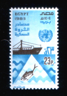 EGYPT / 1983 / UN'S DAY / UN / FISHERY RESOURCES / FISH / SHIP / MNH / VF - Ongebruikt