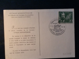 38/873   MAXI  CARTE  MERGENTHALER   CP  BERMUDA TO GERMANY  1935 - Briefe U. Dokumente