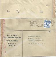 Zensur Brief  Zürich - Leipzig         1943 - Briefe U. Dokumente
