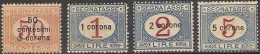1922 - DALMAZIA SEGNATASSE ( SASS. N. 1/4 ) MNH CAT. € 500,00. - Dalmatien