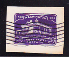 UNITED STATES POSTAGE - WASHINGTON 1732.1932,  MONT VERNON - 3 C. - Otros & Sin Clasificación