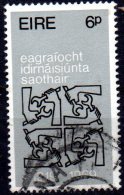 IRELAND 1969 50th Anniv Of I.L.O. - 6d Quadruple I.L.O. Emblems  FU - Gebraucht