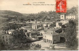 63. Olliergues. Vue Générale. Hotel De Ville Et église - Olliergues