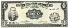 BILLET # PHILIPPINES # 1949 # UN PESO # PICK133 # NEUF # TYPE MABINI # - Filipinas