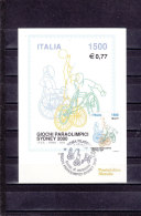 Italia Rep.  2000   Maxicard  Giochi Paraolimpiaci Di Sydney 2000 - Eté 2000: Sydney - Paralympic