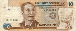 BILLET # PHILIPPINES # 1967 # DIX PISOS # PICK144 # CIRCULE # TYPE MABINI # - Filippijnen