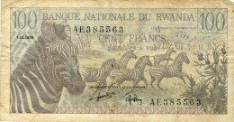 BILLET # RWANDA # 1978 # CENT FRANCS # PICK12 # CIRCULE # - Ruanda