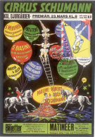 CARTE MAXIMUM PREMIER JOUR CIRKUS SCHUMANN 1987 - Circus