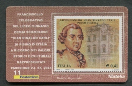ITALIA TESSERA FILATELICA 2003 - LICEO GINNASIO GIAN RINALDI CARLI DI PISINO D'ISTRIA - 052 - Cartes Philatéliques