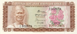 BILLET # SIERRA LEONE # 1984 # 50 CENTS  # PICK 4 E # NEUF # - Sierra Leone