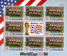 SAINT VINCENT  Feuillet N°  2099   * *  Cup 1994 Football  Soccer Fussball Allemagne - 1994 – Verenigde Staten