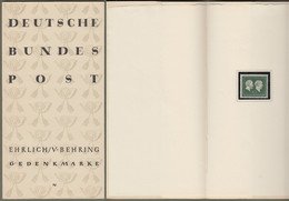 Bund:  Minister Card - Ministerkarte Typ I,  Michel-Nr. 197: " Ehrlich U. Behring " , Postfrisch, Rarität! - Lettres & Documents