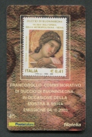 ITALIA TESSERA FILATELICA 2003 - DUCCIO DI BUONINSEGNA - 077 - Tarjetas Filatélicas