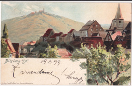 Dilsberg - Postcard Travelled 18.3.1899. Loco Zagreb (Croatia) - Neckargemünd