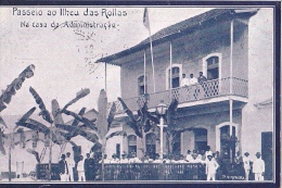 STP3  --  PASSEIO AO LIHEU DAS ROLLAS  --  NA CASA DA ADMINISTRACAO  --  1912 - Sao Tomé E Principe