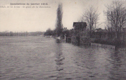 94 / INONDATIONS DE JANVIER 1910 / LE QUAI DE LA BARONNIE / RARE - Ablon Sur Seine