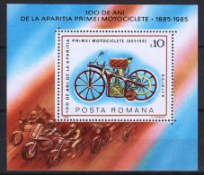 Romania 1985. Bicycle Sport Sheet MNH (**) Michel: Block 217 / 4 EUR - Unused Stamps