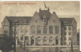 GERMANY  1912 – VINTAGE POSTCARD – BERLIN-WILMERSDORF: “CECILIESCHULE – CECILIE SCHOOL” – NOT  SHINING - ADDR TO FRANCE - Wilmersdorf