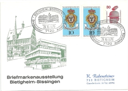 Ganzsachen Brief  "Briefmarken Ausstellung Bietigheim-Bissingen"          1975 - Covers - Used