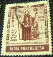 Portuguese India 1951 Father Jose Vaz 300th Anniversary 2t - Used - Inde Portugaise