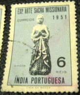 Portuguese India 1953 Virgin Missonary Art 6r - Used - Portugees-Indië