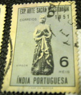 Portuguese India 1953 Virgin Missonary Art 6r - Used - Portugees-Indië