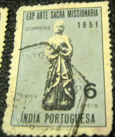 Portuguese India 1953 Virgin Missonary Art 6r - Used - Inde Portugaise