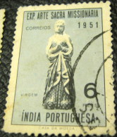 Portuguese India 1953 Virgin Missonary Art 6r - Used - India Portuguesa