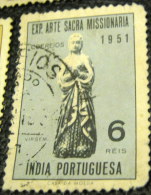 Portuguese India 1953 Virgin Missonary Art 6r - Used - Portuguese India