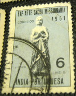 Portuguese India 1953 Virgin Missonary Art 6r - Used - Portuguese India