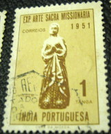 Portuguese India 1953 Virgin Missonary Art 1T - Used - Inde Portugaise