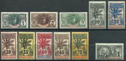 MAURITANIE - N° 1 A 14 * ( SAUF 3 + 5 & 12 ), TOUS CHARNIERES, ASPECT TB - Unused Stamps