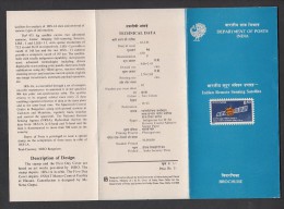 INDIA, 1991, 3 Years Of Operation Of Indian Remote Sensing Satellite-1A, Folder, Brochure - Covers & Documents