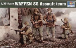 - TRUMPETER - Figurines Waffen SS Assault Team - 1/35°- Réf 405 - Figurines