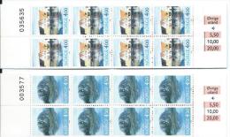 Norvège,  Carnets De 1995** C1138/C1139 Thème Tourisme - Postzegelboekjes