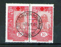 COTE DES SOMALIS  Paire Du N° 100 Obl - Used Stamps