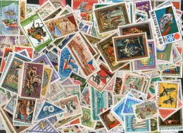 Hungary 230 Different Painting Animals Sports Olympics Birds Fish Flora Fauna Large Used Stamps - Lotes & Colecciones