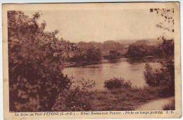 78. LA SEINE AU PONT D'EPONNE. HOTEL RESTAURANT PONSOT AU PONT D'EPONE. PECHE EN TEMPS PROHIBE. Editions DELBECQUE - Epone