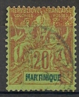Martinique  1892. N° 37. Oblit. - Usati