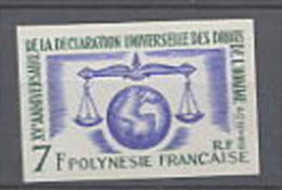 Polynésie N° 25 X 15ème Anniversaire De La Déclaration Universelle Des Droits De L'Homme Trace De Charnière Sinon TB - Unused Stamps