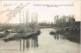 CHARENTE 16.MANSLE  VUE PANORAMIQUE DE LA CHARENTE COTE NORD EST - Mansle