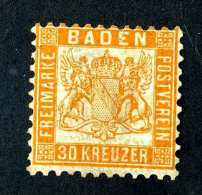 4696e  Baden  Michel #22a Mint* ~( Michel €180.00 )  Offers Welcome! - Neufs