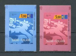 FINLANDE 2002 N° 1557/1558 ** Neufs = MNH Superbes Cote 18 €  Lion Héraldique Animaux Faune Blasons Coats Of Arms - Unused Stamps