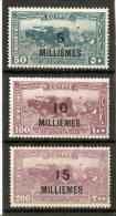 EGYPT 1926 SURCHARGE SET SG 135/137 MOUNTED MINT Cat £4.50 - Unused Stamps