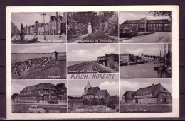 AK : HUSUM / Nordsee Mehrbildkarte- Karte Nicht Gel. Ca. 1950 - Husum