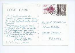 Chine. Sur Carte Postale - Lettres & Documents