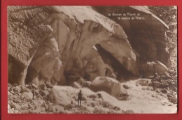 BTRI-10 Gros Plan Sepia La Source Du Trient Et Le Glacier. ANIME. Cachet Martigny 1925 - Martigny