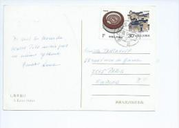 Chine. Sur Carte Postale - Lettres & Documents